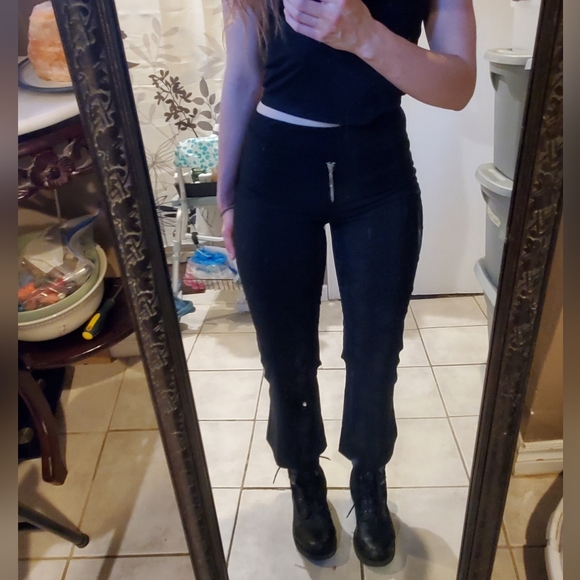 Vintage 90s Garage low rise flare capris - Picture 1 of 2